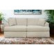 Sutton Sand Slip Cover Flared Arms Sofa
