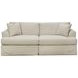 Sutton Sand Slip Cover Flared Arms Sofa