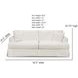 Sutton Snow Slip Cover Flared Arms Sofa