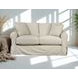 Sutton Sand Slip Cover Rounded Arms Loveseat