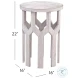 Lloyd White Wash Accent Table