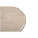 Abbey Feather Beige Round Marble Top Accent Table
