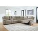 Bearmonte Pebble 6 Piece Modular Power Reclining Sectional with Console and USB Charging