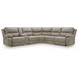 Bearmonte Pebble 6 Piece Modular Power Reclining Sectional with Console and USB Charging