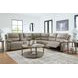 Bearmonte Pebble 6 Piece Modular Power Reclining Sectional with Console and USB Charging