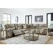 Bearmonte Pebble 6 Piece Modular Power Reclining Sectional with Console and USB Charging