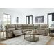 Bearmonte Pebble 6 Piece Modular Power Reclining Sectional with Console and USB Charging