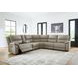Bearmonte Pebble 6 Piece Modular Power Reclining Sectional with Storage Console and USB Charging