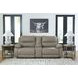 Bearmonte Pebble 3 Piece Modular Power Reclining Sectional with Console and USB Charging