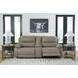 Bearmonte Pebble 3 Piece Modular Power Reclining Sectional with Console and USB Charging