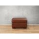 Langston Nutmeg Leather Upholstered Rectangular Ottoman