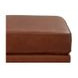 Langston Nutmeg Leather Upholstered Rectangular Ottoman