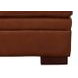 Langston Nutmeg Leather Upholstered Rectangular Ottoman
