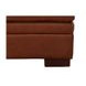 Langston Nutmeg Leather Upholstered Rectangular Ottoman