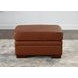 Langston Nutmeg Leather Upholstered Rectangular Ottoman