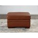 Langston Nutmeg Leather Upholstered Rectangular Ottoman