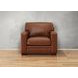 Langston Nutmeg Leather Upholstered Accent Chair