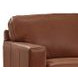 Langston Nutmeg Leather Upholstered Accent Chair