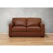 Langston Nutmeg Leather 69" Loveseat
