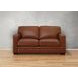 Langston Nutmeg Leather 69" Loveseat