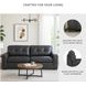Brindley Pier Fog Modular Loveseat