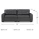 Brindley Pier Fog Modular Loveseat