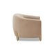 Lina Cafe Au Lait Performance Velvet Upholstered Accent Chair