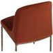 Nestorra Meg Rust Upholstered Dining Chair Set of 2