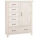 Westfield Brushed White 6 Drawer Chifferobe