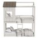 Lodge Cookies and Cream Twin Over Twin Loft Bunk Bed