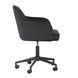 Sydney Black Performance Fabric Upholstered Swivel Desk Chair