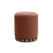Dex Bronze Performance Vegan Mohair Upholstered Round Ottoman