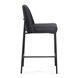 Sydney Black Upholstered Counter Height Stool Set of 2