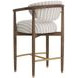 Freya Gifford Script Upholstered Counter Height Stool