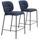 Plat Blue Counter Height Stool Set Of 2