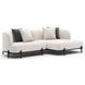 Madera Oatmeal 2 Piece Modular RAF Chaise Sectional with Pillows