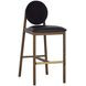 Claribel Bravo Black and Abbington Black Upholstered Bar Stool