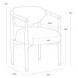 Freya Gifford Script Upholstered Dining Armchair