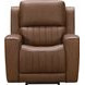 Pierce Homerun Cinnamon Leather Zero Gravity Power Reclining Living Room Set with Power Lumbar and USB Charging