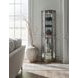 Platinum Glass Door Curio With Adjustable Shelves