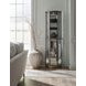 Platinum Glass Door Curio With Adjustable Shelves