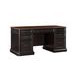 Roanoke Distressed Black 66" Executive Desk
