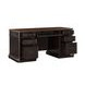 Roanoke Distressed Black 66" Executive Home Office Set