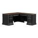 Roanoke Black L-Shaped Desk
