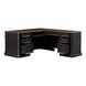 Roanoke Distressed Black L-Shaped Desk