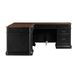 Roanoke Black L-Shaped Desk
