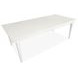 Silverwillow Egg Shell White 88" Extendable Rectangular Dining Table