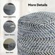 Chevron Blue Pouf