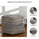 Absalom Denim Pouf