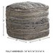 Absalom Denim Pouf